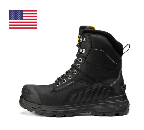 Chinook Wildwood 8” Waterproof Composite Toe Black Boot - Made in USA