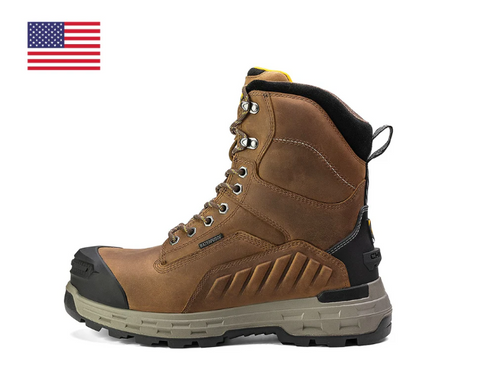 Chinook Wildwood 8” Waterproof Composite Toe Brown Boot - Made in USA