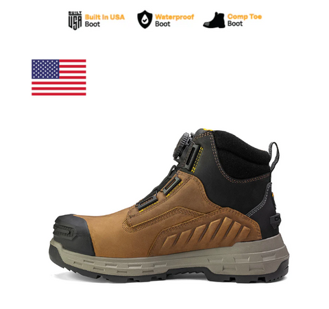 Chinook Wildwood 6” Composite Toe Turbolace™ Work Boot -Brown - Made in USA