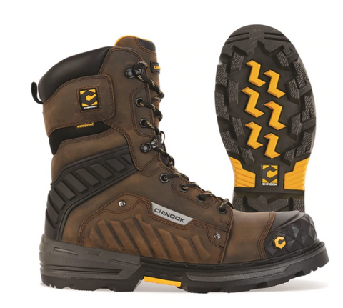Chinook Scorpion Composite Toe Waterproof 9" Brown Boots