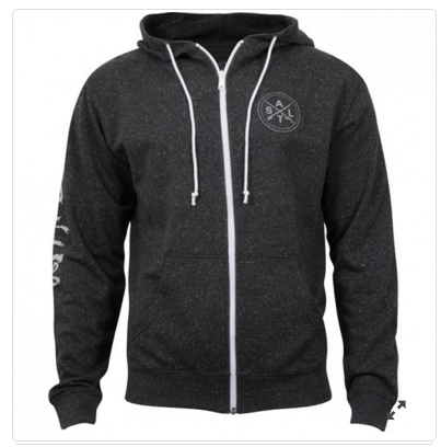 Salt Life Men's Stacked Hoodie Black