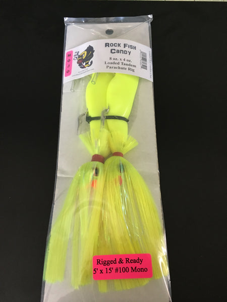 Rock Fish Candy Tandem Mojo Rig 12oz x 8oz Yellow - Chartreuse – Jack's ...