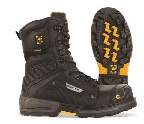 Chinook Scorpion Composite Toe Waterproof 9" Black Boots