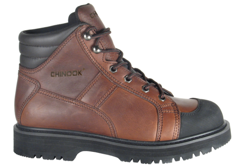 CHINOOK OIL RESISTANT LUG TRACTION SOLE BOOTS Brown Contractor boots